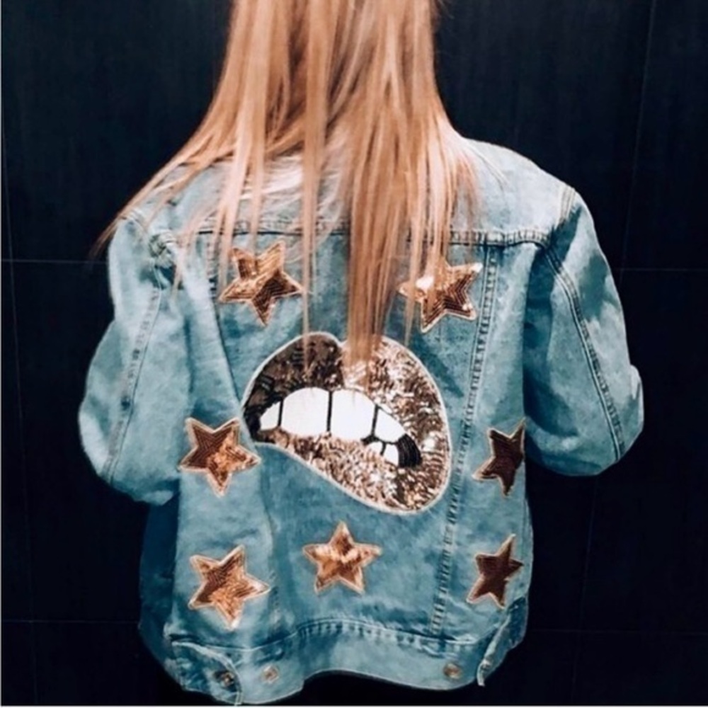 Custom Denim Star Jacket